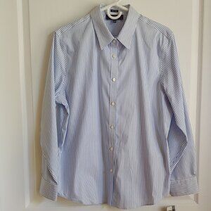 Jones New York Signature striped button down long sleeve XL shirt